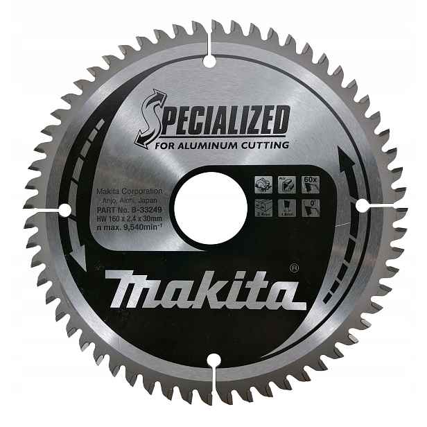 Řezací Kotouč Na Hliník Specializovaný 160x30mm 60Z Makita B-33249