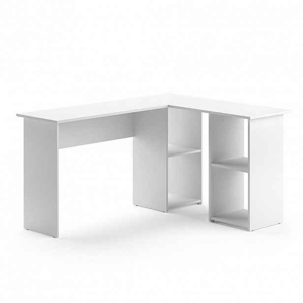 Vicco ROHOVÝ PSACÍ STŮL Carlo Bílá 136 x 112 cm