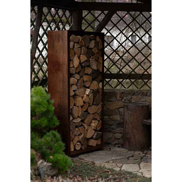 Zahradní dřevník Corgarden STORA 1034 180 x 90 x 40 cm Corten