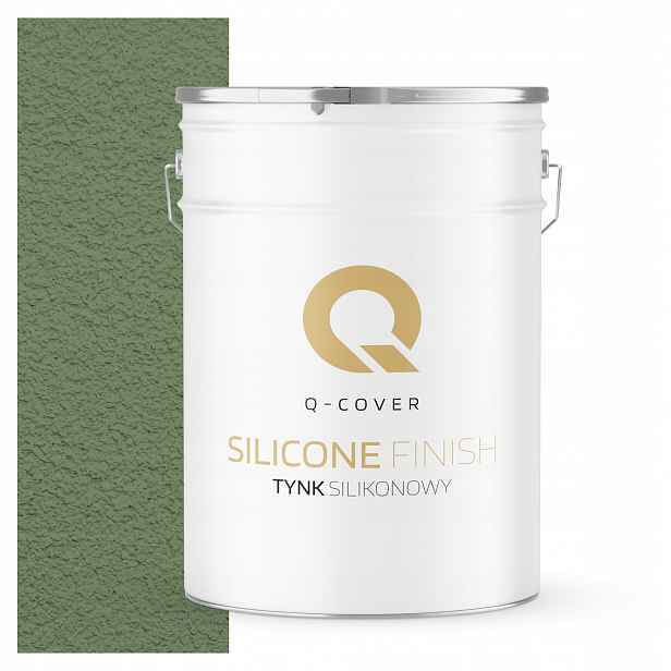 Fasádní Silikonová Omítka Zelená Tmavá F476 25 Kg Zeleň Granulace 1.0 mm
