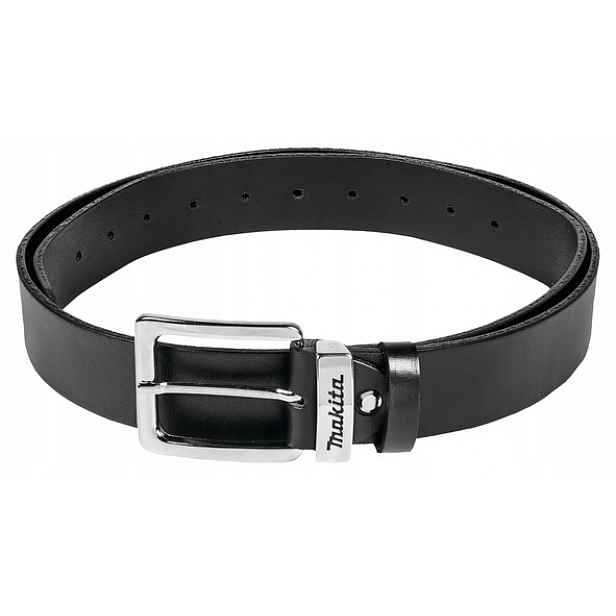 Kožený opasek černý s logem Makita [E-05365] velikost L