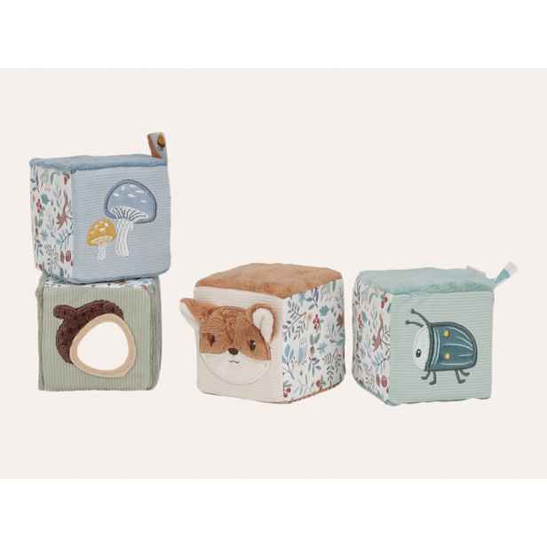 Little Dutch Kostky textilní 4 ks Forest Friends