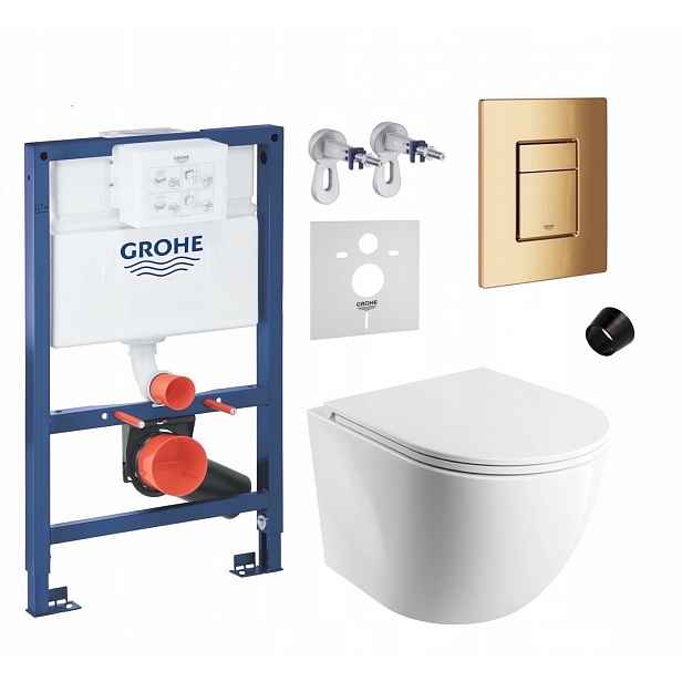 7v1 Podomítková Sada Wc Stelaz Grohe 820 mm Wc Mísa Omnires Tlačítko