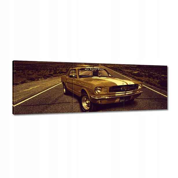 Obrazy 120x40 Ford Mustang Stará škola