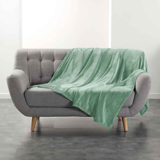 Světle zelená deka z mikroflanelu 180x220 cm Flanou – douceur d'intérieur
