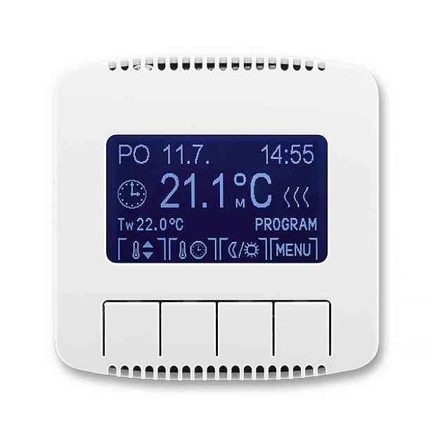 Termostat univerzální digitální ABB Tango bílá