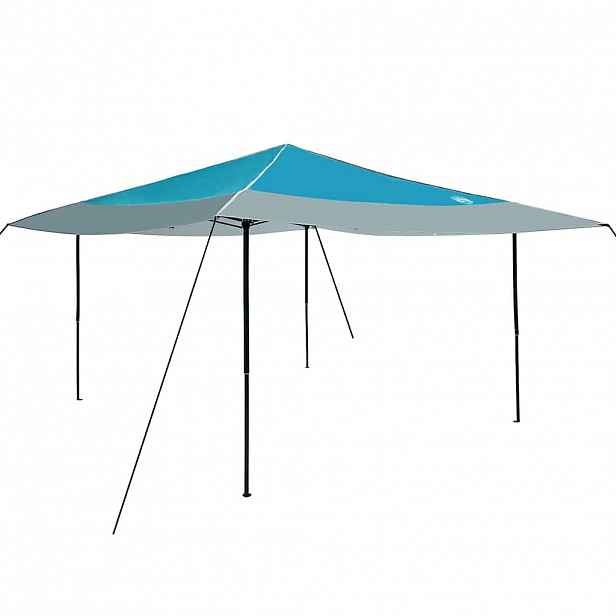 vidaXL Plachtový Stan 395 x 395 x 251 cm Modrá textil