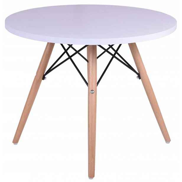 Kávový stolek kulatý Massimo 60 cm bílý