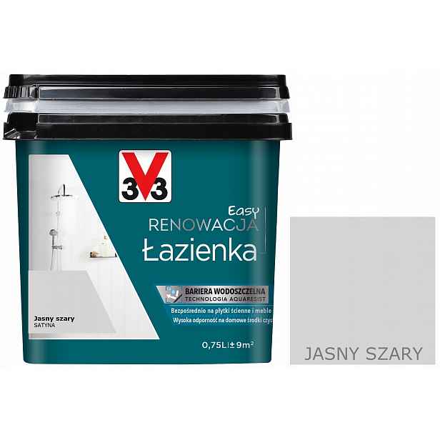 V33 Barva Renovace dlaždice keramika Světle Šedá 750 ml