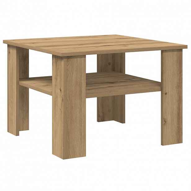 vidaXL Konferenční stolek dub artisan 60x60x42 cm kompozitní dřevo