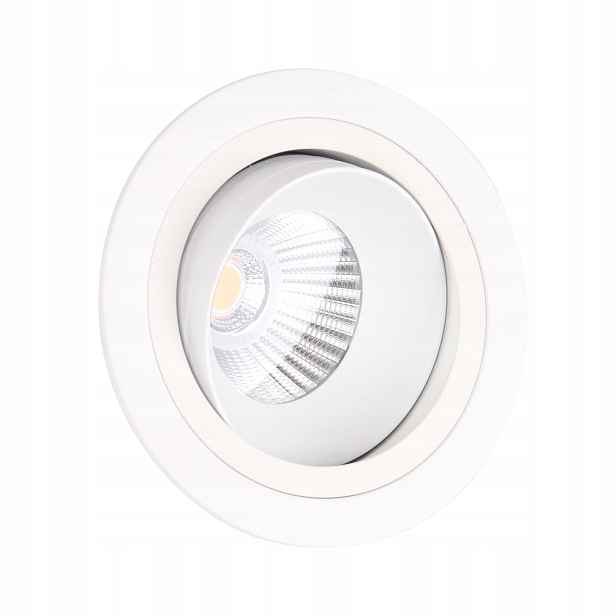 Maxlight Led podomítkové svítidlo 10W bílé kulaté pohyblivé Kulaté Stropní Svítidlo