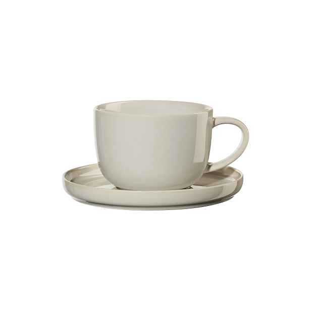 Porcelánový šálek s podšálkem 200 ml Coppa Tofu ASA Selection - krémový