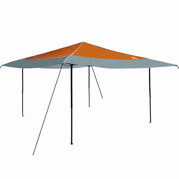 vidaXL Plachtový Stan 395 x 395 x 251 cm Oranžová textil