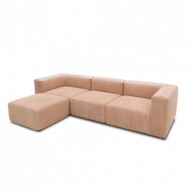 MID.YOU ROHOVÁ SEDAČKA, textil, růžová, barva růžového zlata