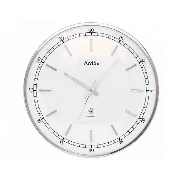 Designové nástěnné hodiny 5608 AMS řízené rádiovým signálem 40cm