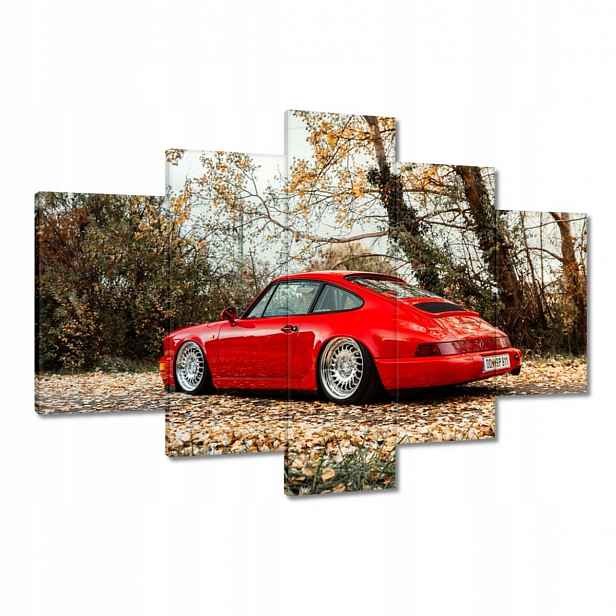 Obrazy 120x80 Červené Porsche Auto