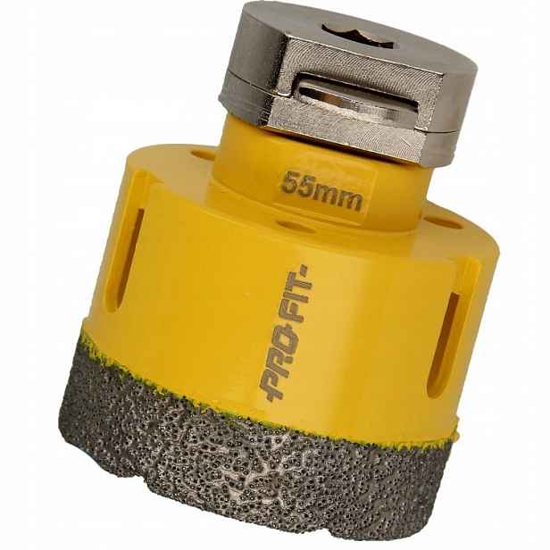 Pro-fit Korunkový Vrták Diamantová D55 mm S10HEX kámen
