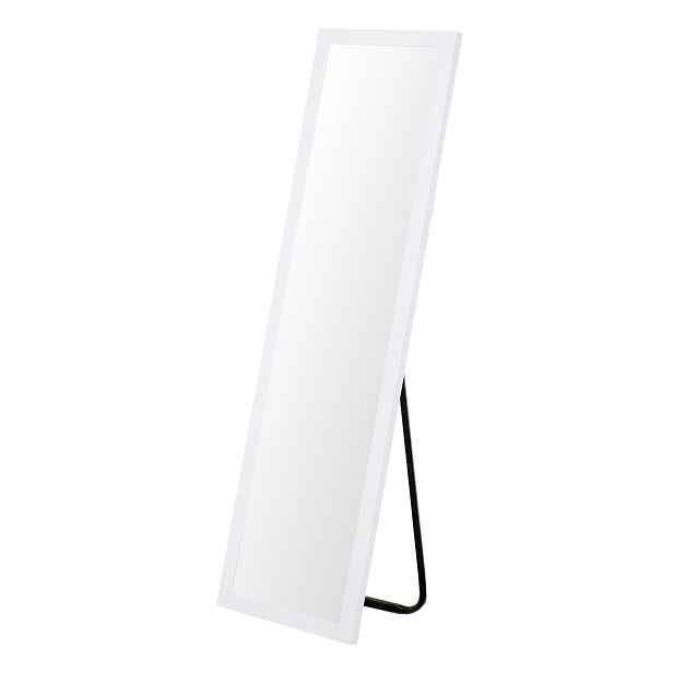 Stojací zrcadlo obdélníkové 126 cm, bílá barva