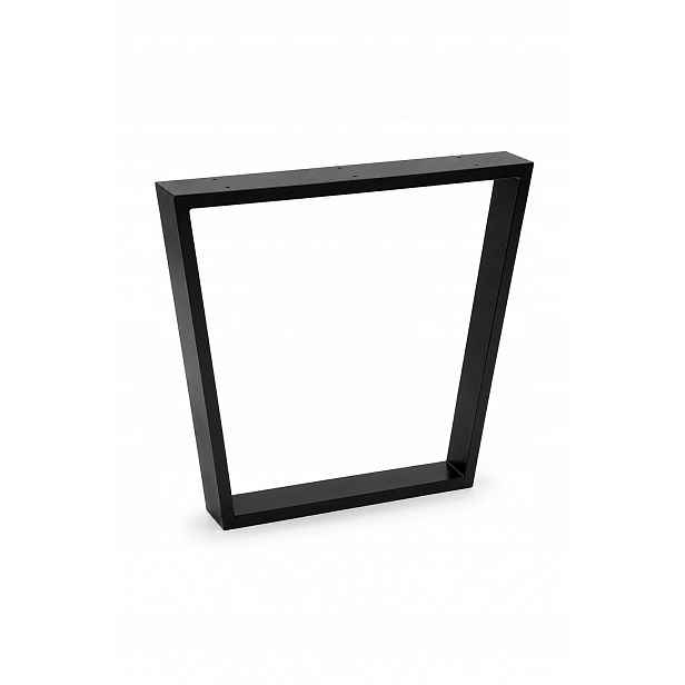 Trapézová noha ke konferenčnímu stolku 70x50 cm ocel 80x20 mm černá