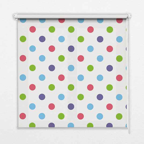 TULUP VNITŘNÍ roleta - okenní roleta - roleta - 60x140 cm - Barevné tečky