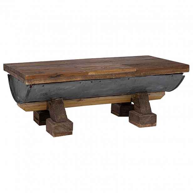 vidaXL Konferenční stolek Přírodní 90 x 50 x 35 cm dřevo