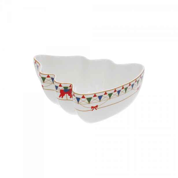 Miska ve tvaru vánočního stromku 20 cm Xmas Carousel Rose&Tulipani