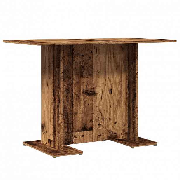 vidaXL Jídelní stůl old wood 110 x 60 x 75 cm kompozitní dřevo