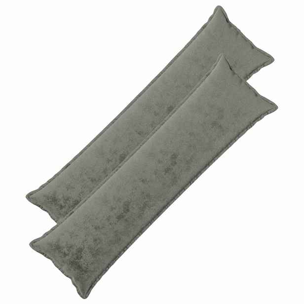 vidaXL Povlak na polštář 2 ks HOUTEN Tmavě šedá 40 x 145 cm Flanel