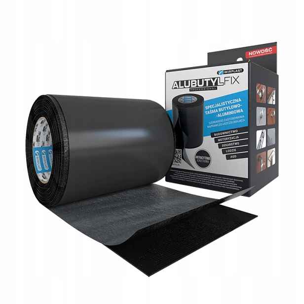 Butylová páska Alubutylfix 150 mm x 10 m Utěsňuje střechu, okna, okapy