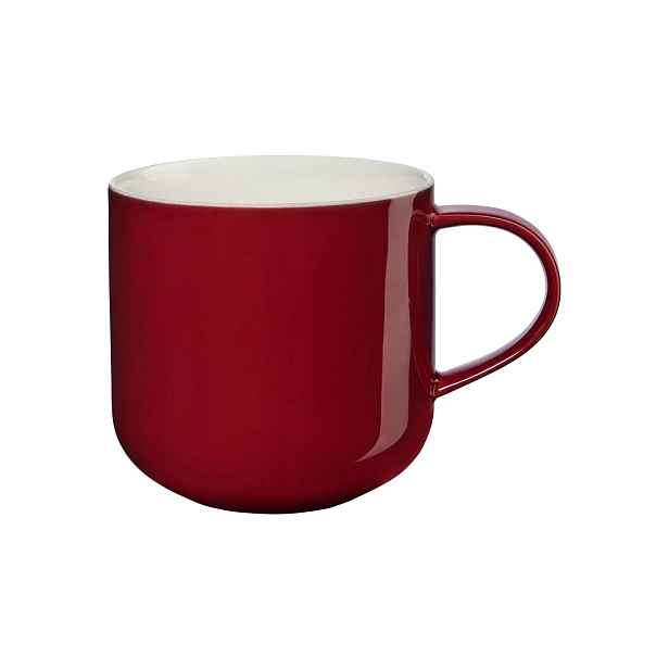 Porcelánový hrnek s uchem 400 ml Coppa ASA Selection - červený