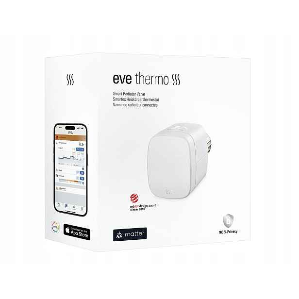 Termostat Grzejníkový Eve Thermo Inteligentní Hlavice Timer Smart Home