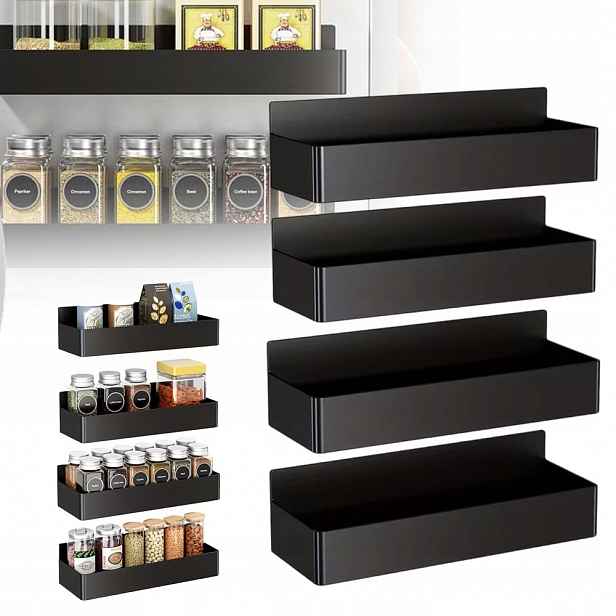 4 x magnetický stojan na koření, Magnety Na Ledničku, polička na ledničku