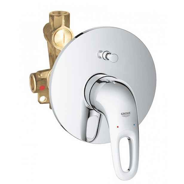 Vanová baterie Grohe Eurostyle New včetně podomítkového tělesa chrom 33637003