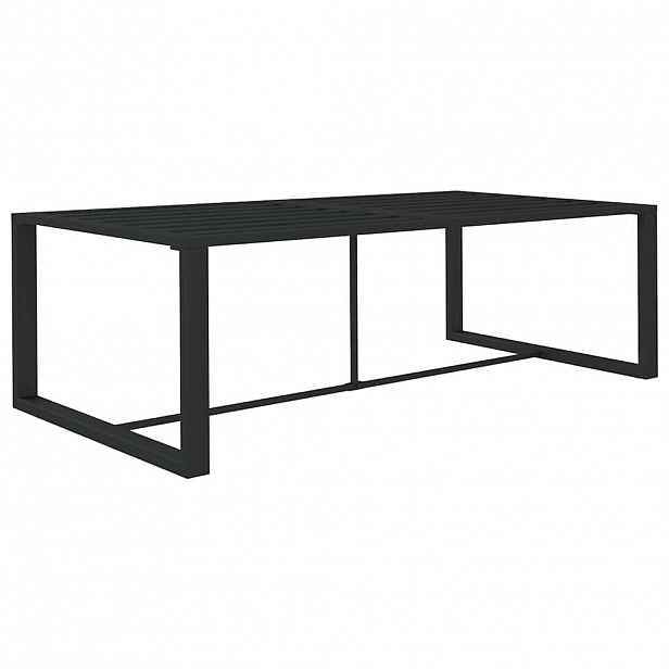 vidaXL Venkovní jídelní stůl antracitový 120 x 60 x 66 cm hliník