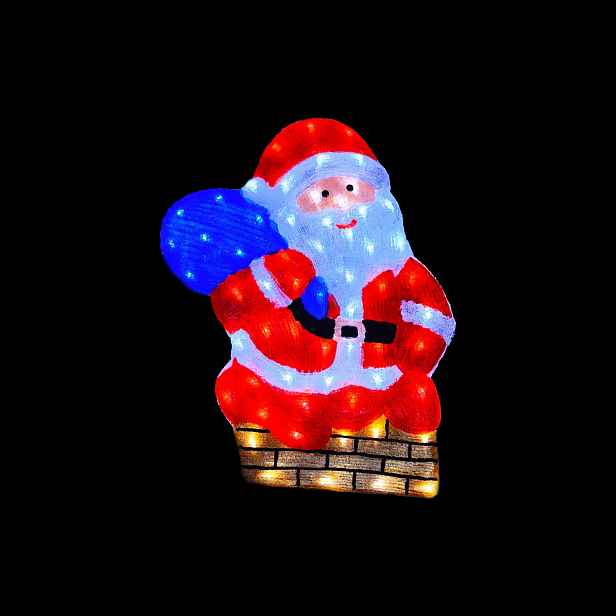 ND32_LD10 LD10 Mikolaj Svítící Led Figurka Ozdob