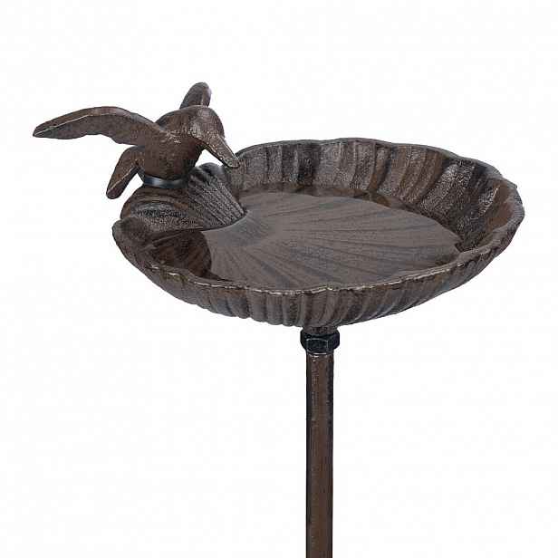 Relaxdays NAPAJEDLO Hnědé litina se zemním hrotem 100 cm