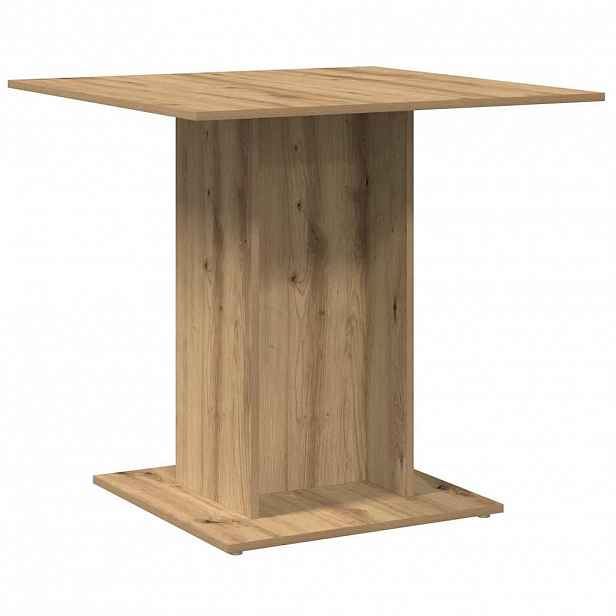 vidaXL Jídelní stůl dub artisan 80 x 80 x 75 cm kompozitní dřevo