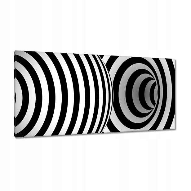 Obrazy 115x55 Abstrackja černobílá