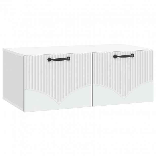 vidaXL Nástěnná TV skříň Bílá 78,5 x 41 x 30 cm Kompozitní dřevo