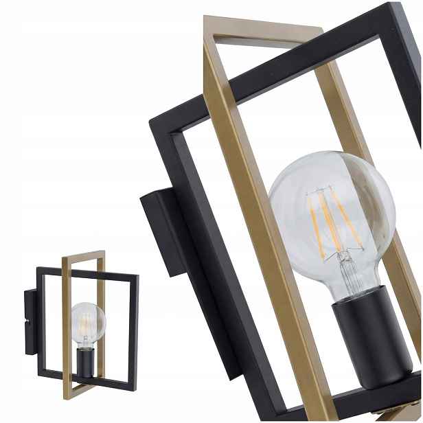 Nástěnné svítidlo Eden černé v moderním stylu, harmonická forma nad psací stůl Sigma