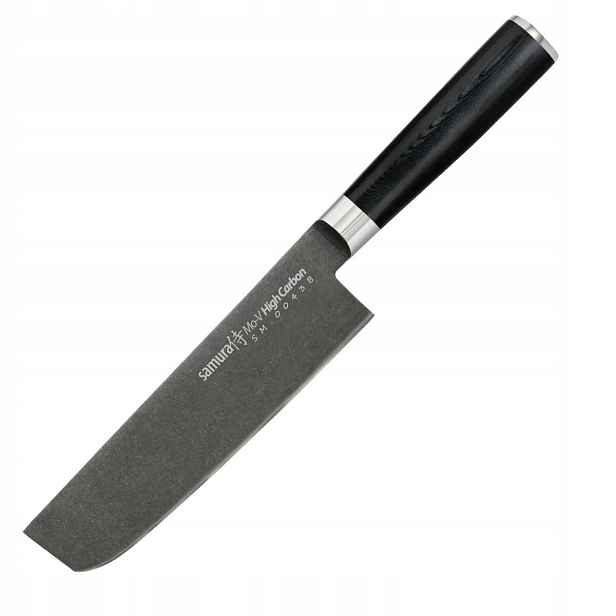 Nůž Nakiri Samura Mo-V Stonewash SM-0043B 167 mm ocel AUS-8
