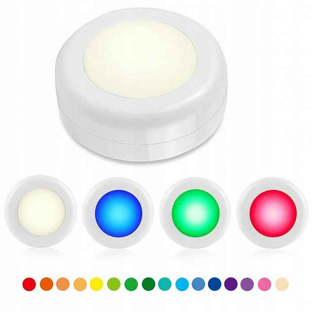 Podskříňkové osvětlení Napájené bateriemi Diy Led Rgb 6 Ks