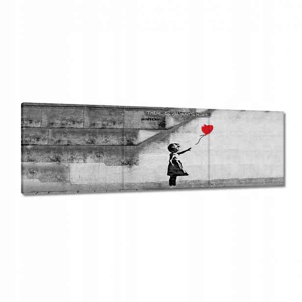 Obrazy 120x40 Banksy Dívka Hope