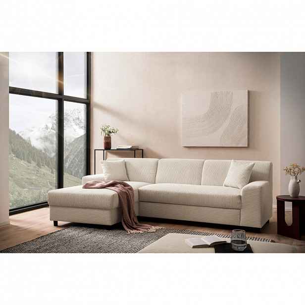 MID.YOU ROHOVÁ SEDAČKA, textil, krémová