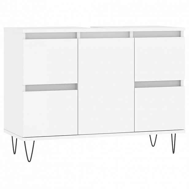 vidaXL Koupelnová skříňka bílá 80 x 33 x 60 cm kompozitní dřevo