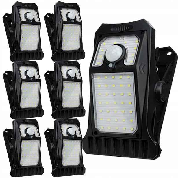 7x Solární Led nástěnné svítidlo do zahrady senzor pohybu soumraku