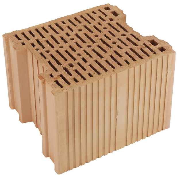 Cihla akustická HELUZ AKU 30/33,3 MK P15 s maltovou kapsou 333×300×238 mm