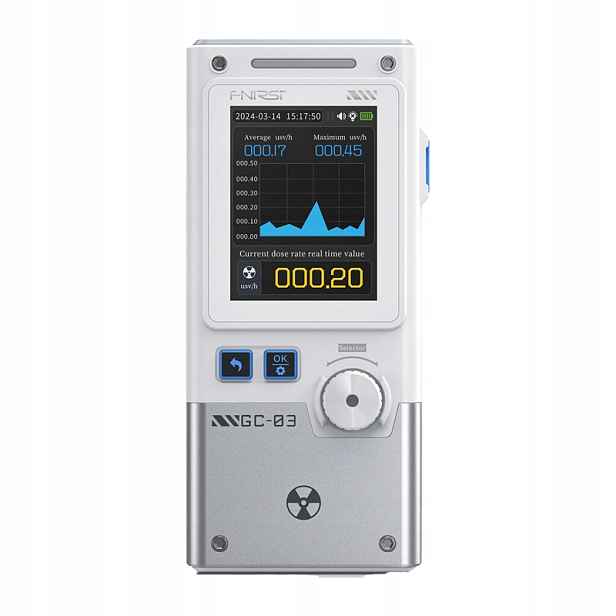 Fnirsi GC-03 Wt Detektor záření Geiger Emf LCD Usb-c Alarm Led