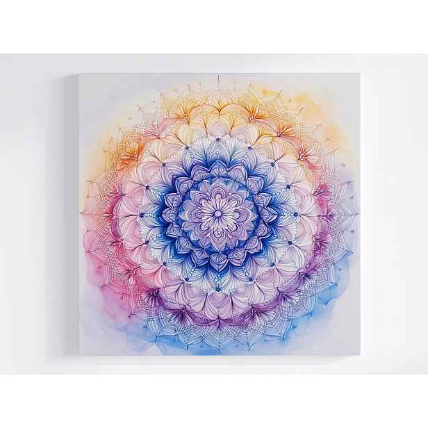 Obraz Na Plátně Canvas Mandala Harmonie Meditace Zen Duch Krajka 50x50