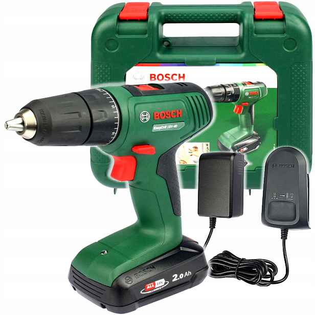 Šroubovák EasyDrill 18V-40 Bosch 1x2,0Ah Kufr